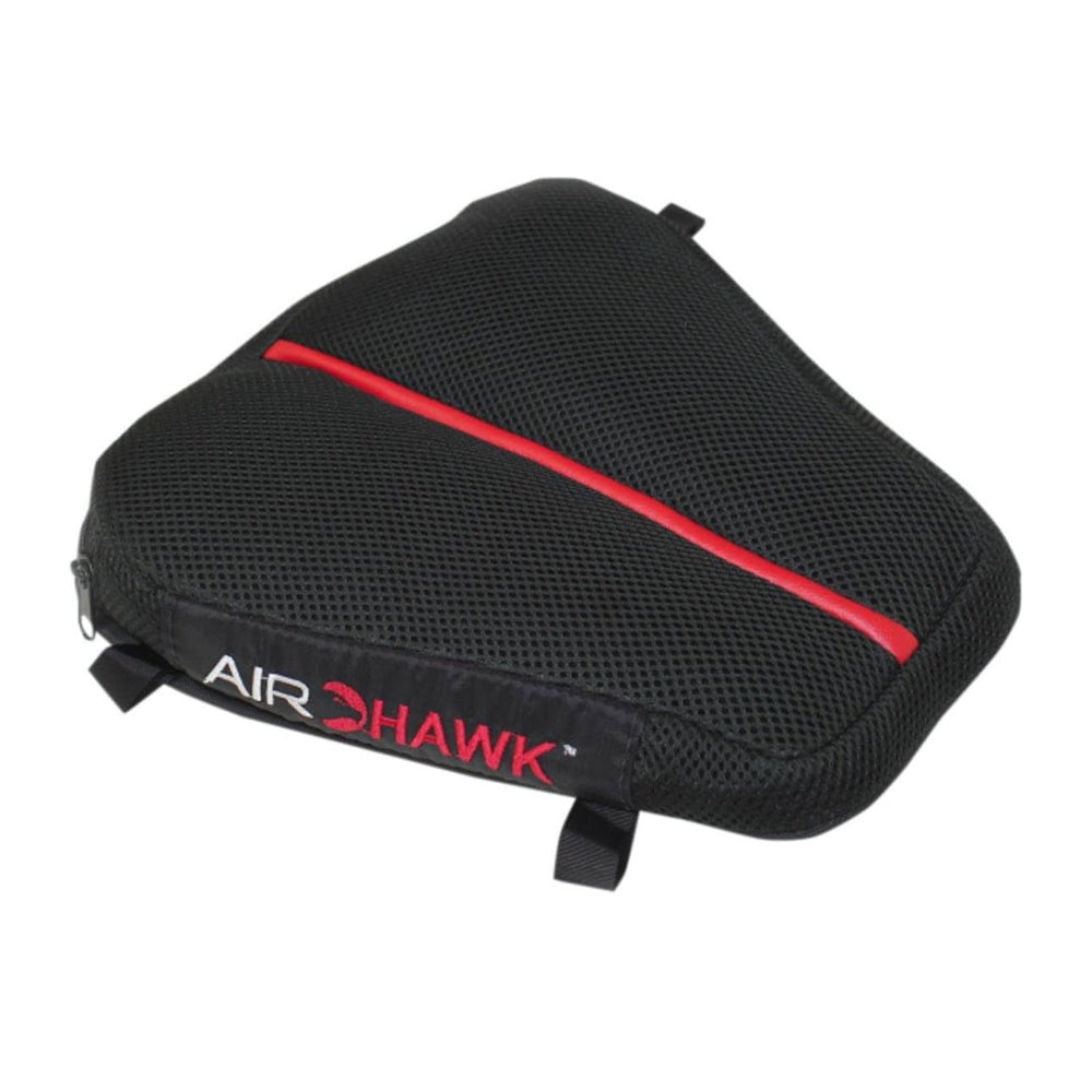 Airhawk 11x11 dual sport cushion top view shows breathable mesh for extended comfort