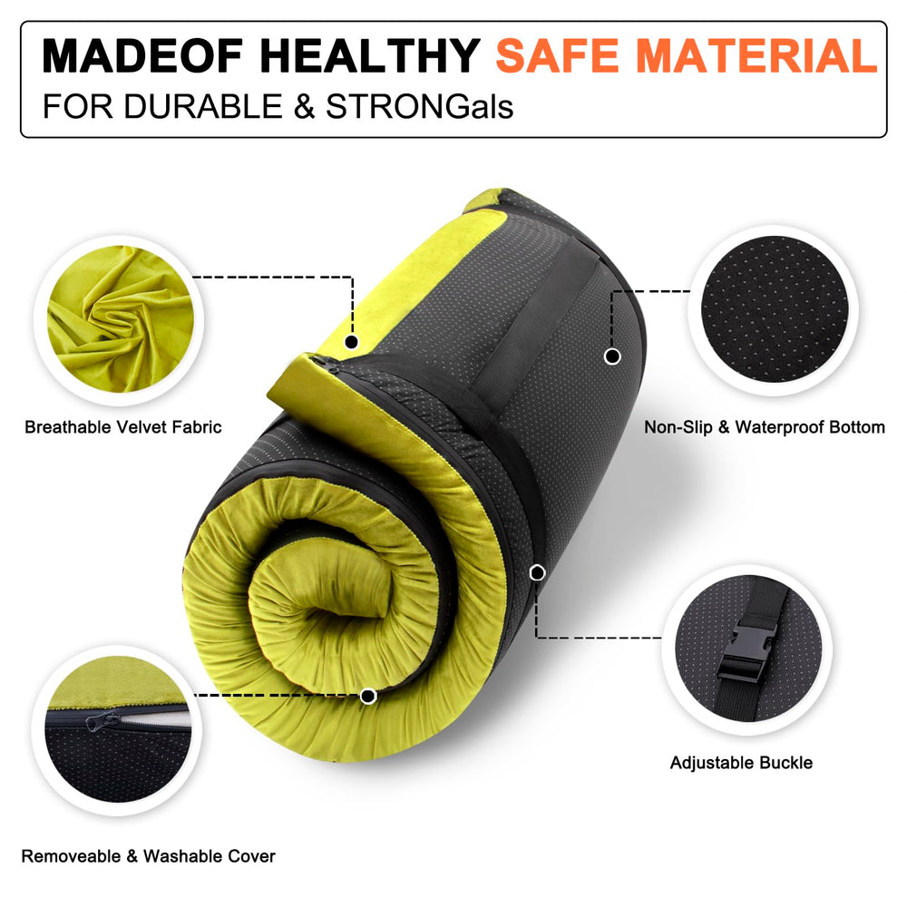 Airpanda memory foam camping mattress size options fit tents, guest rooms, and cars