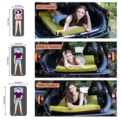 Airpanda memory foam camping mattress waterproof cover highlights moisture protection for outdoors