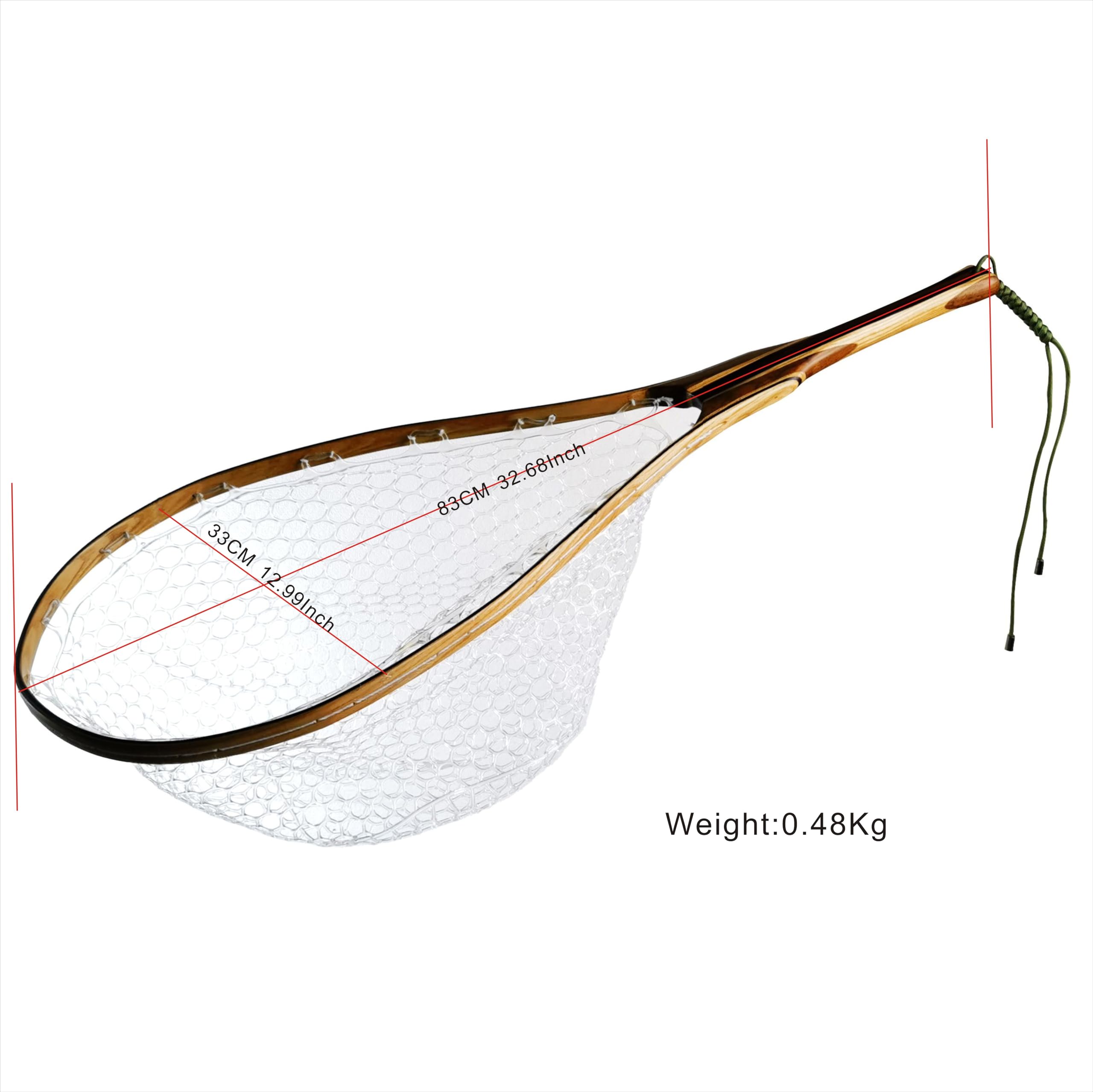AIRROAD St-6 net material is fish-friendly and less visible in water
