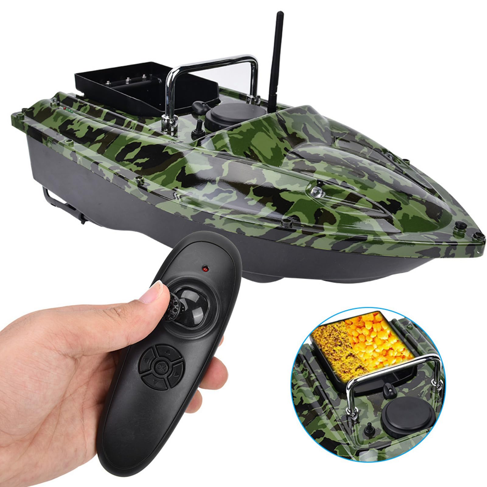 Airshi RC fish lure boat on water