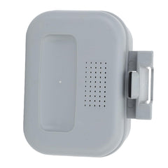 Closed lid showing compact design
