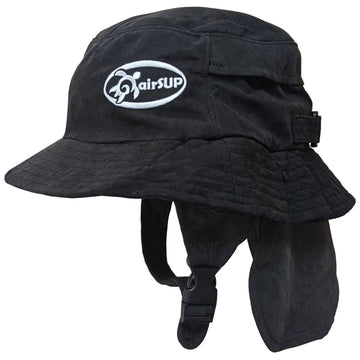 airSUP Bucket Hat front view with chin strap