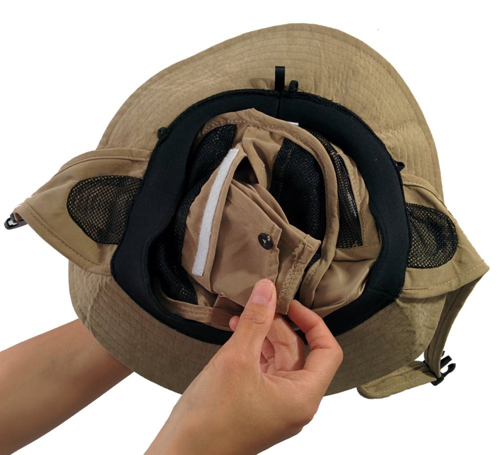 Chin strap and size adjuster detail on AirSUP hat