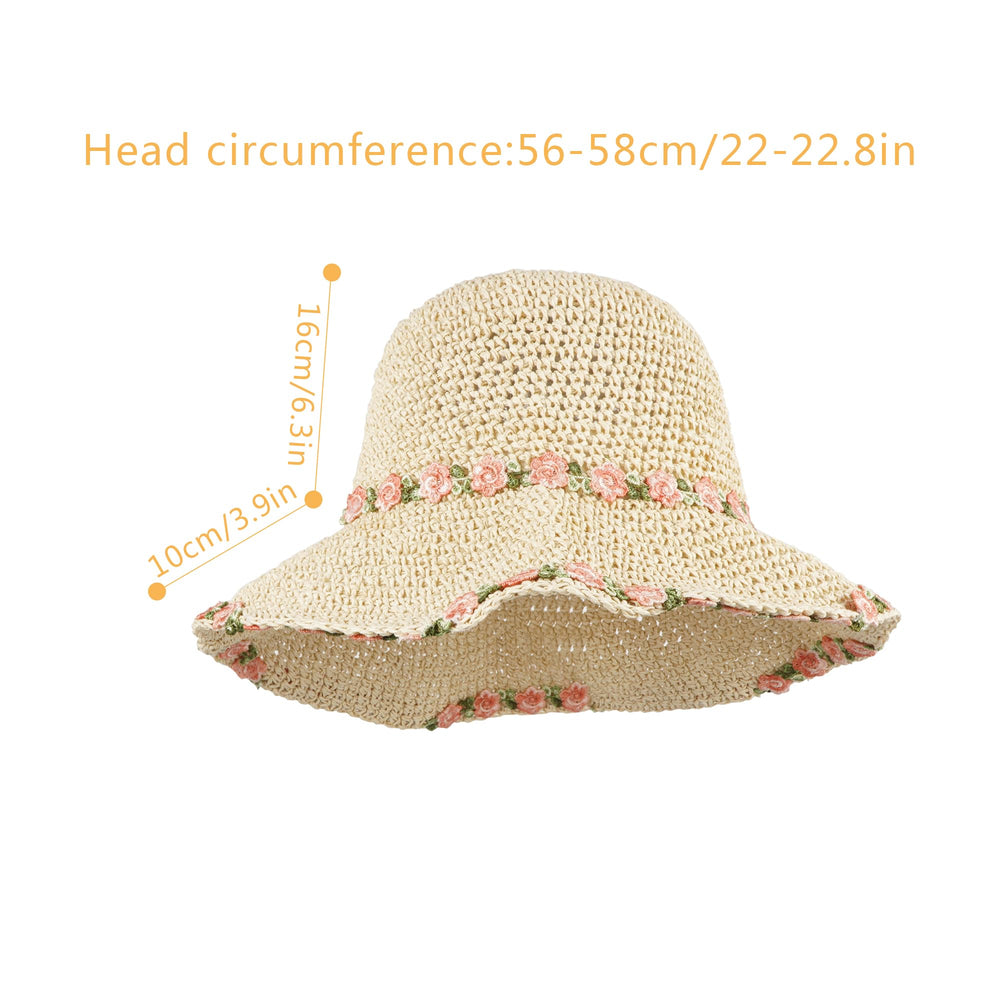 Aisi handmade crochet straw weave evokes artisanal charm.