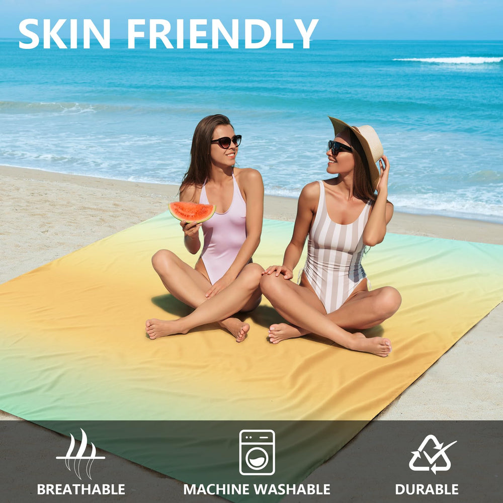 AISPARKY waterproof and sandproof mat helps keep sand away.