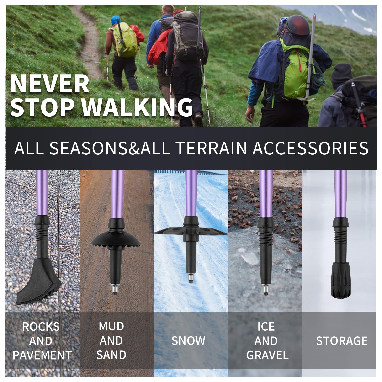 AISUNOUTDOOR disposable raincoat included for sudden weather protection.