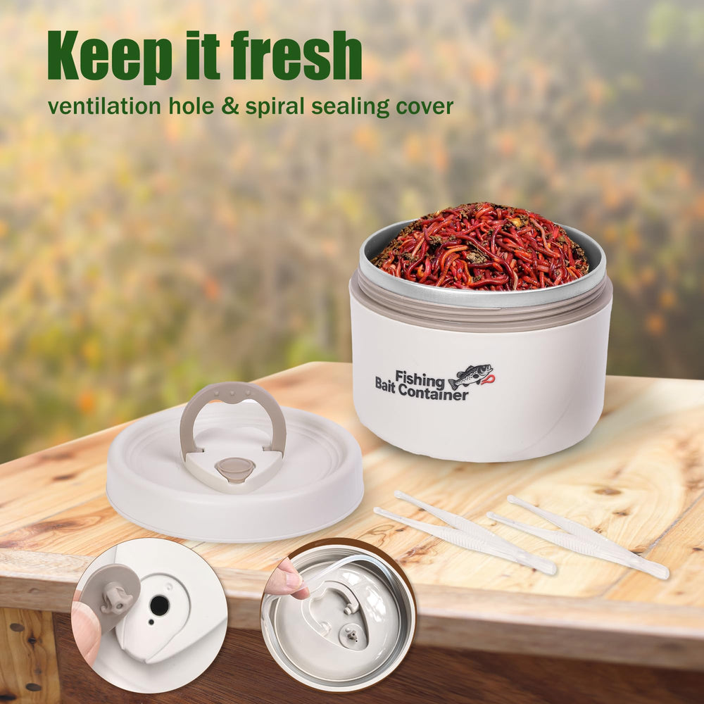 Compact portable bait tank with built-in handle