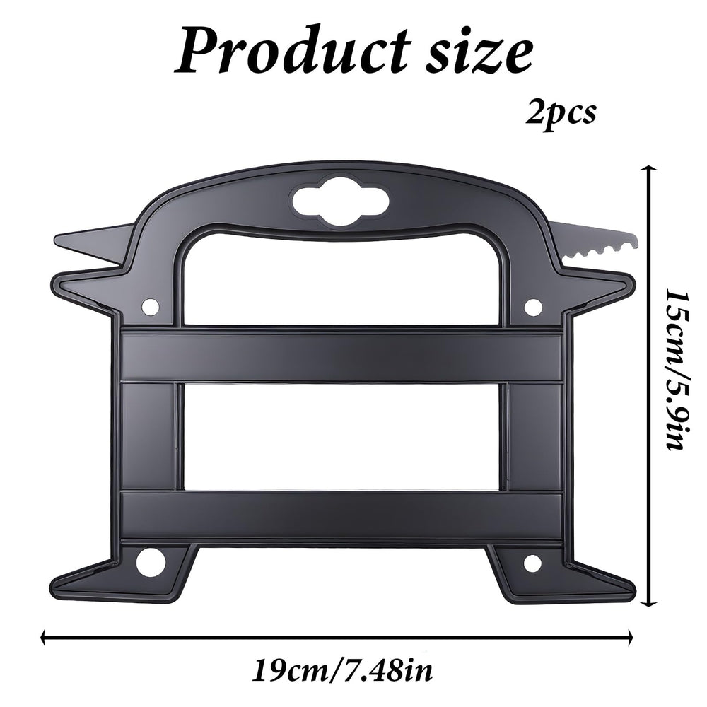 Compact 19 x 15 cm rope winder in black