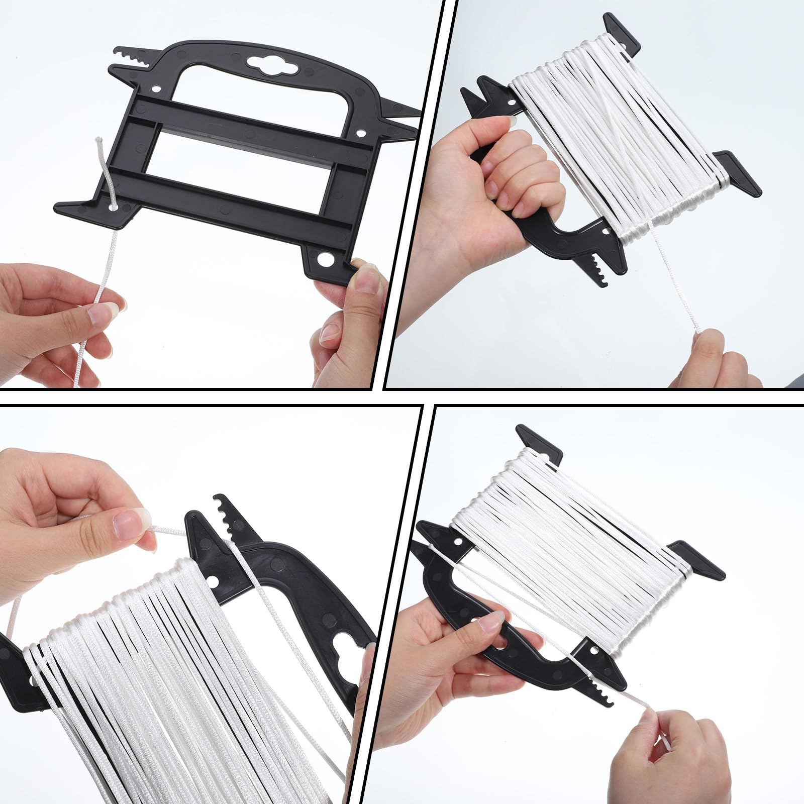Cord winder rolling rope onto the reel