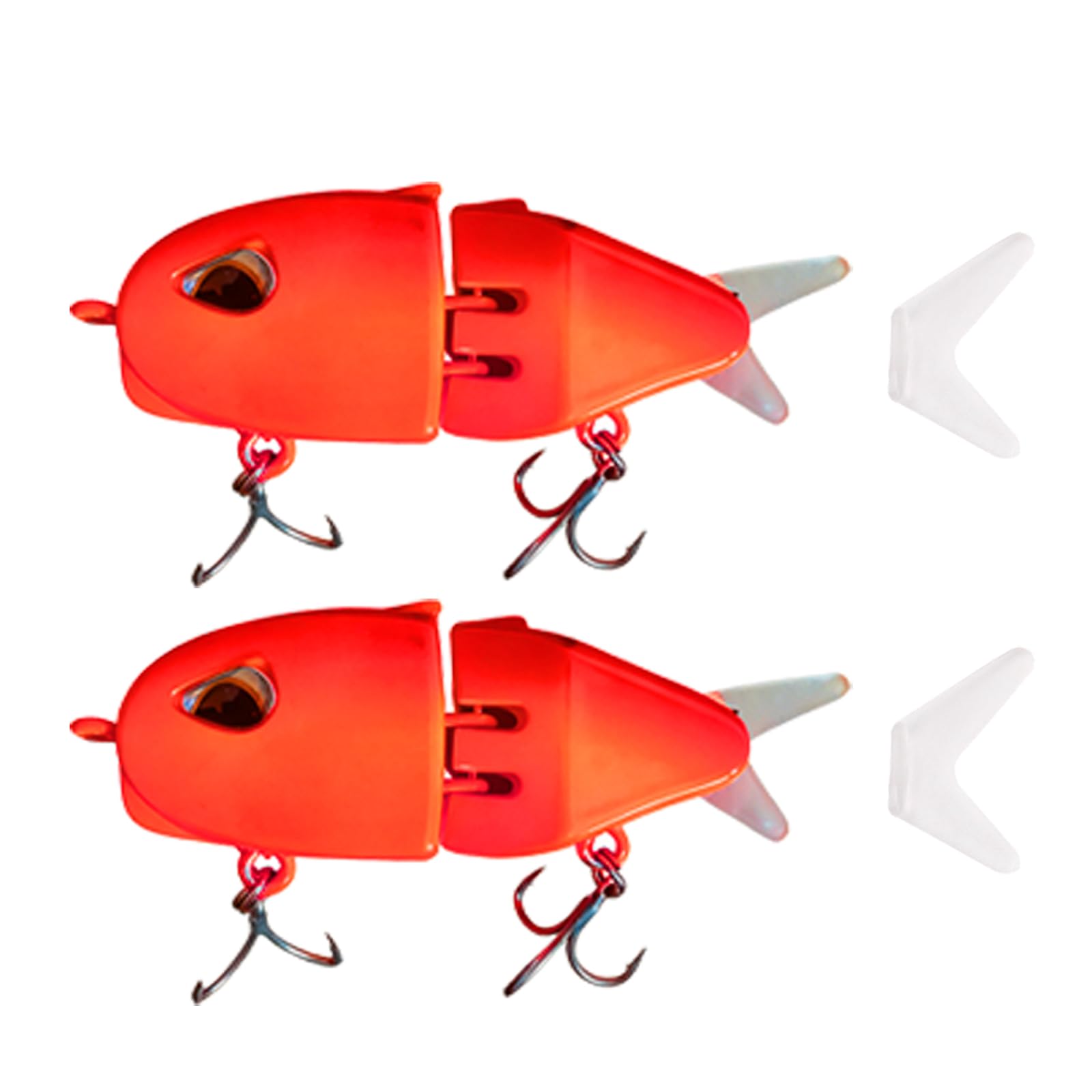AJHMGJGO mini glide bait - red color - side view