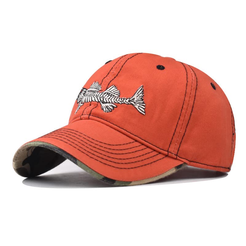 Ajux baseball cap orange offers sun protection for outdoor adventures