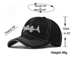 Ajux dad hat with fishbone design for versatile casual styling.