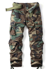 AK-TAC Cargo Work Pants front view with rugged camo and multi-pocket storage.
