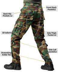 AK-TAC Cargo Work Pants multi-pocket detail shows tool-ready storage for trips.