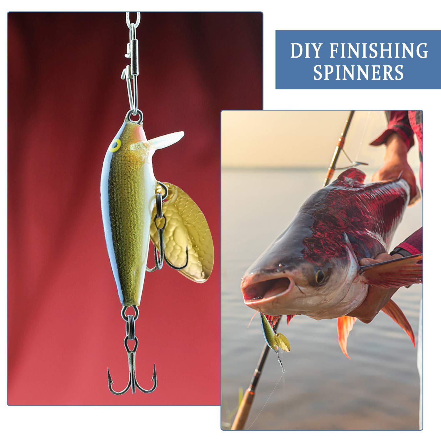 Large Gold spinner spoons (2.6 cm) from Akamino