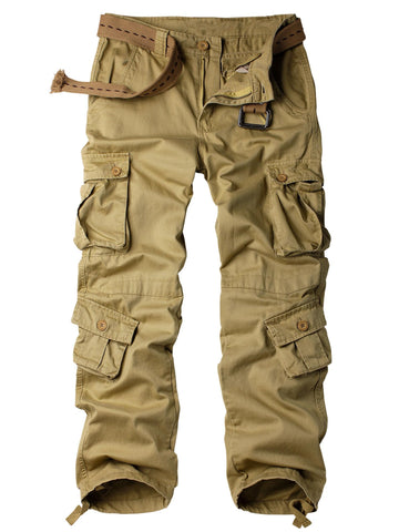 AKARMY men's fleece-lined hiking pants outer view for warmth and windproof outdoor performance