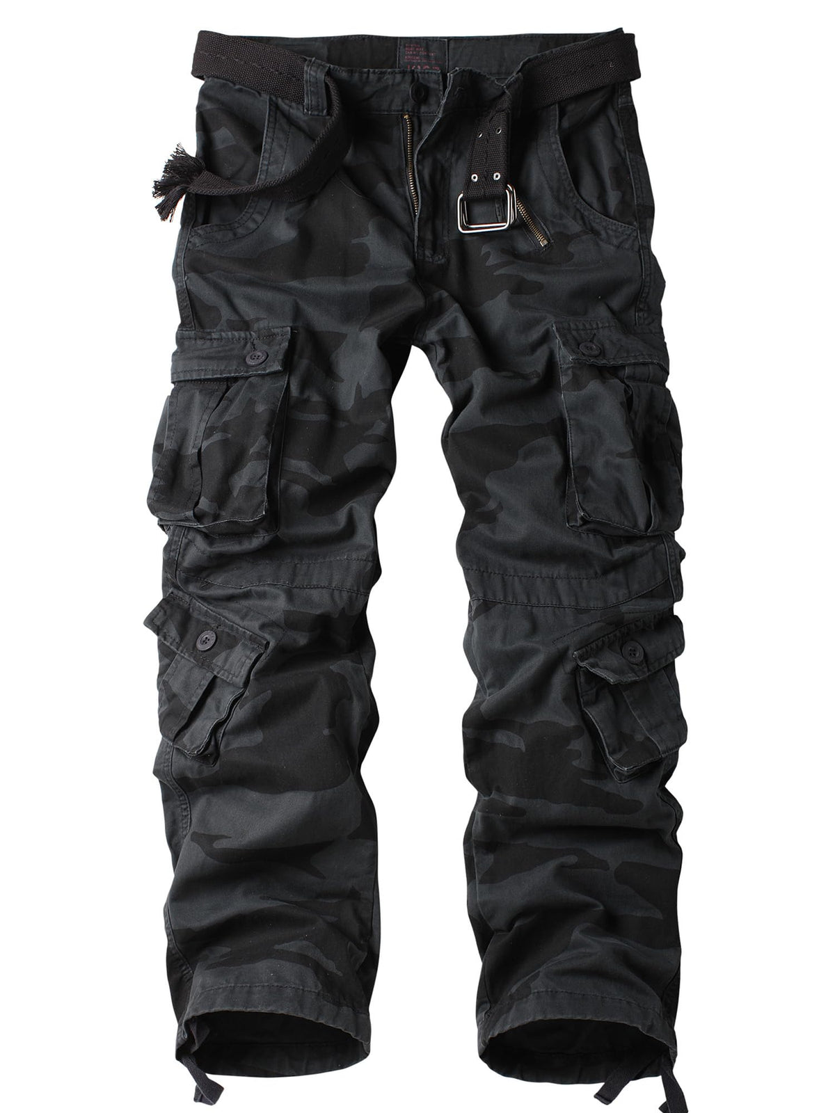 AKARMY men's fleece-lined hiking pants with windproof softshell for outdoor adventures.