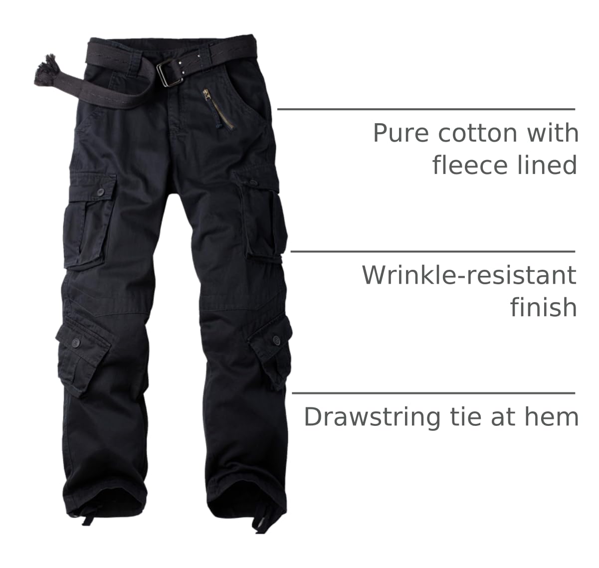 AKHIKING camouflage cargo pants side view, versatile for outdoor activities.