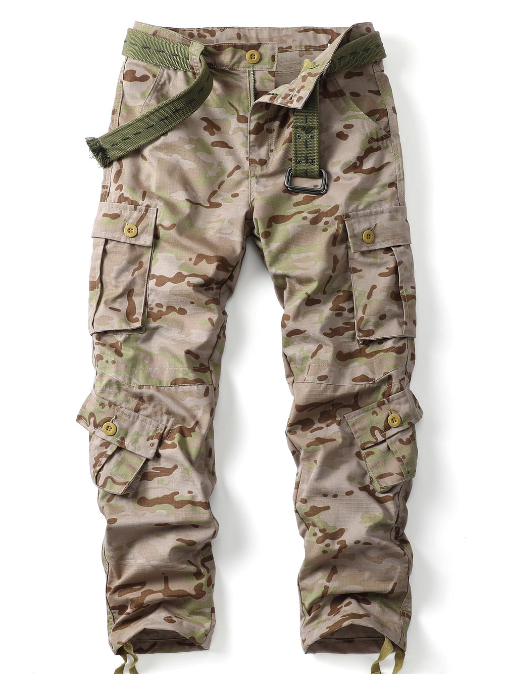 AKHIKING men's camo cargo pants with 8 pockets for secure everyday carry.