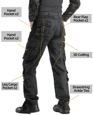 AKHIKING camo pants in e-camo pose for outdoor use.
