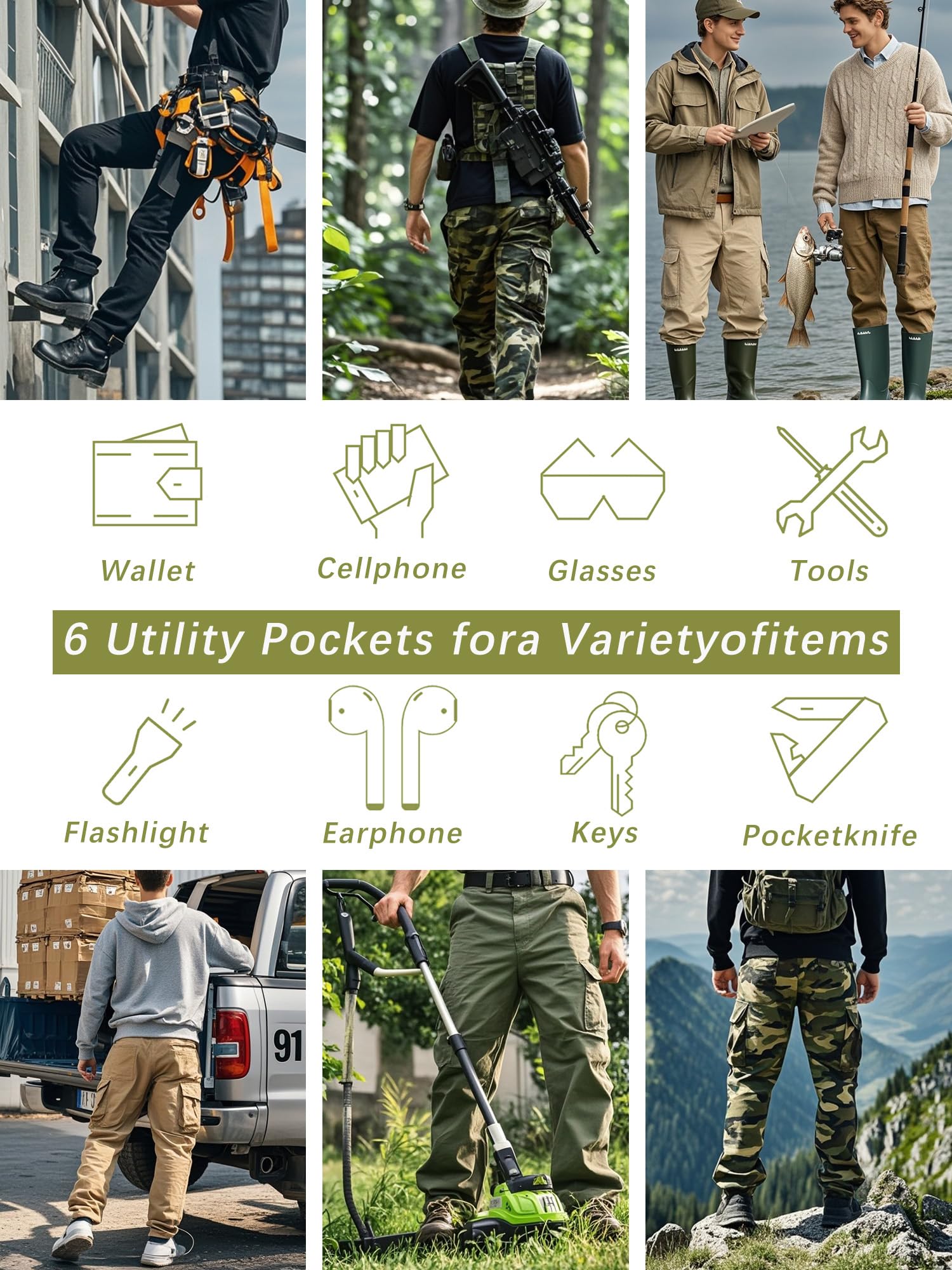 AKHIKING camo pants in action on trails demonstrate versatile use.