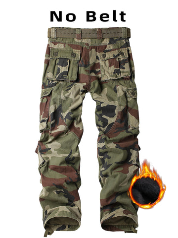 AKHIKING Men's cargo pants eight pockets side pockets for organized hiking gear.