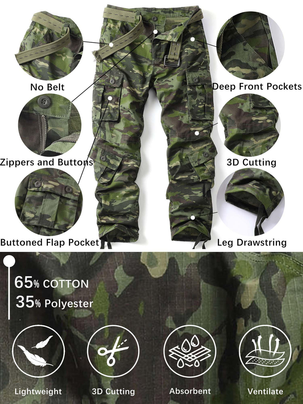 AKHIKING pants show sturdy stitching for rugged outdoor use.