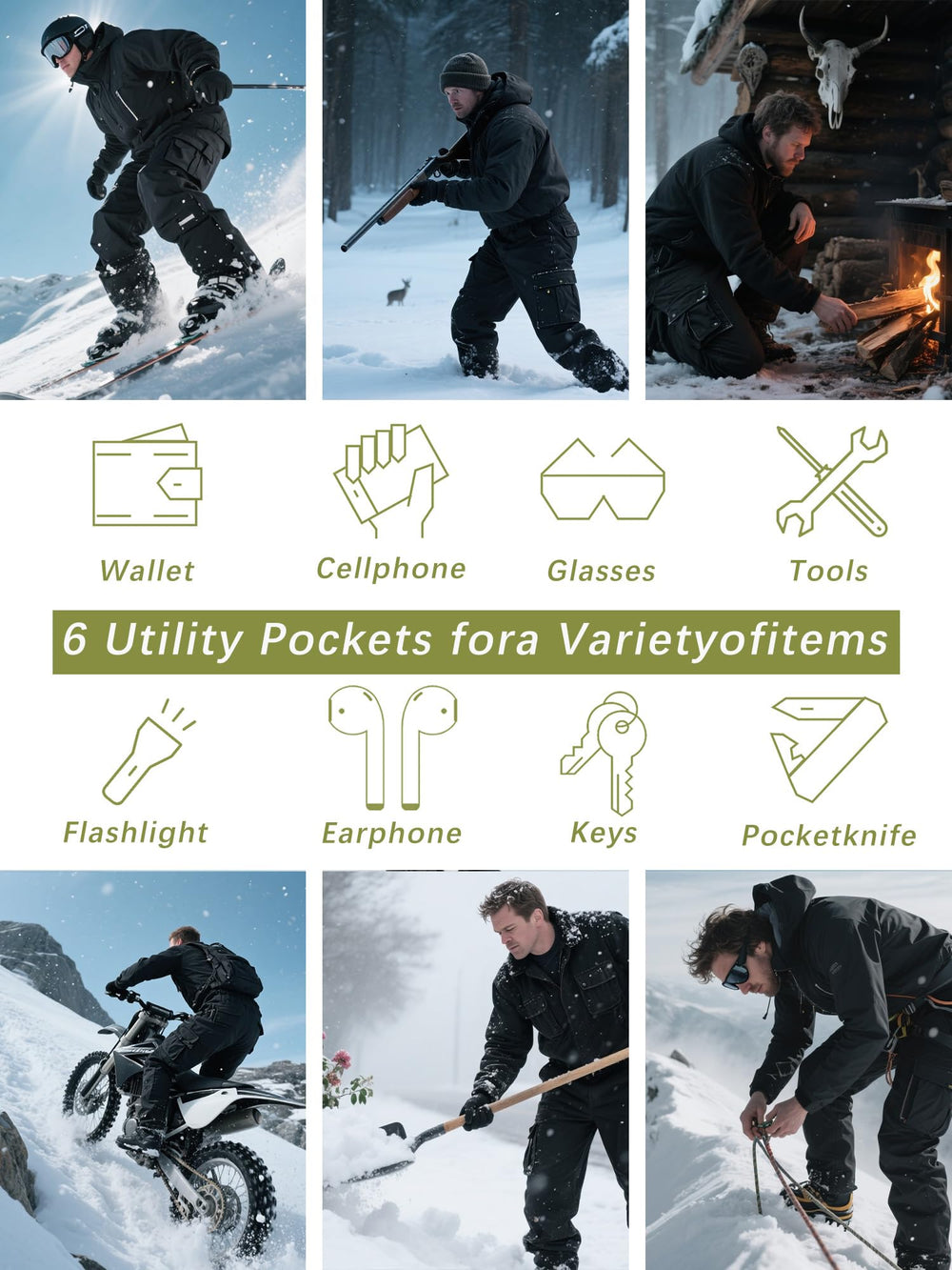 AKHIKING Men's wrinkle-resistant cotton fabric for easy care outdoors.