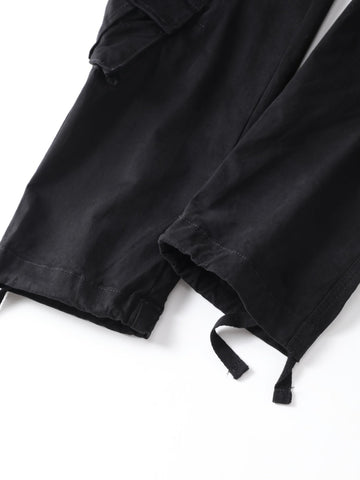 AKHIKING women's cargo pants all black look ready for hiking or travel.