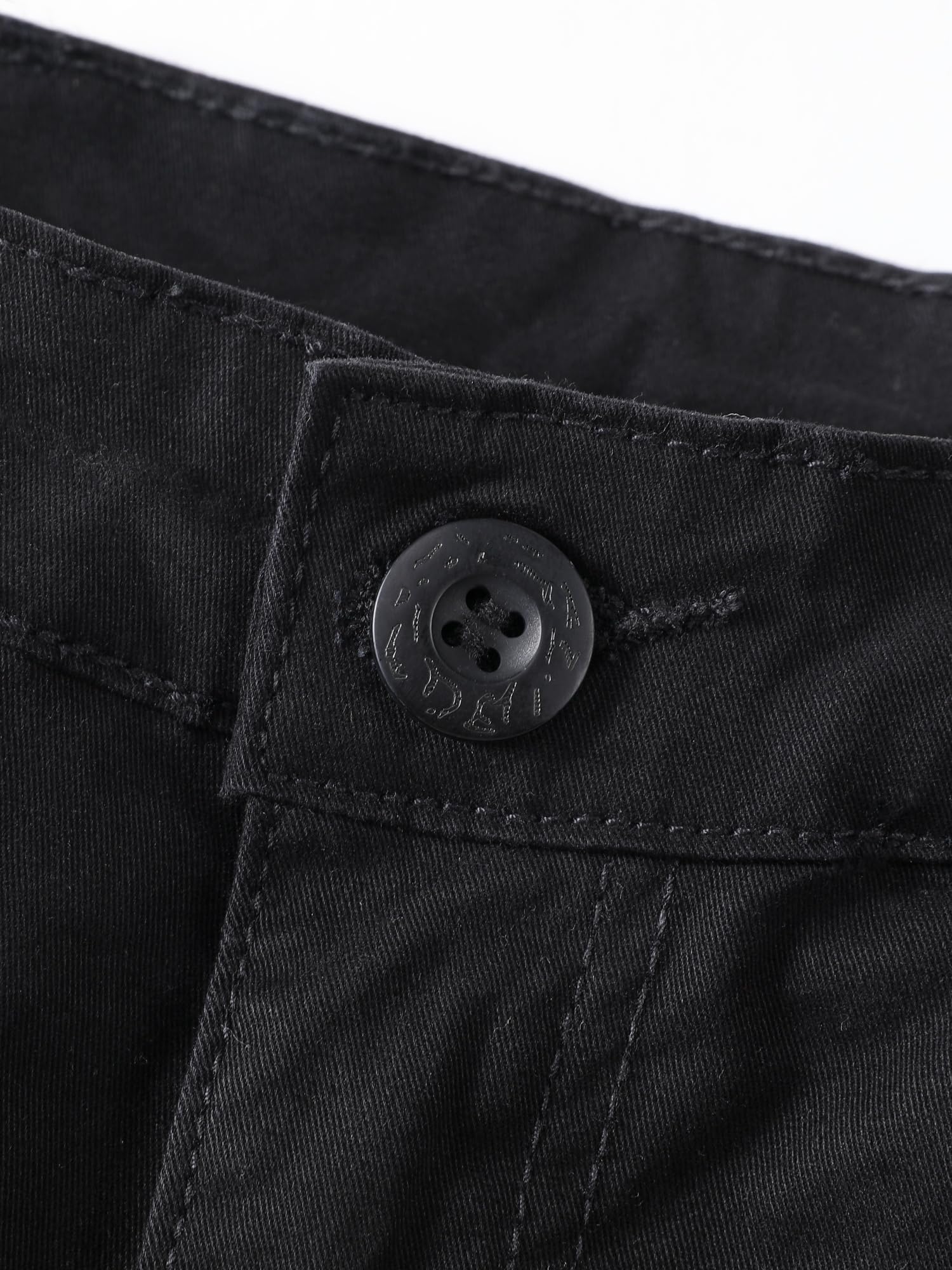AKHIKING women's cargo pants drawstring hem demonstrates adjustable fit with boots.