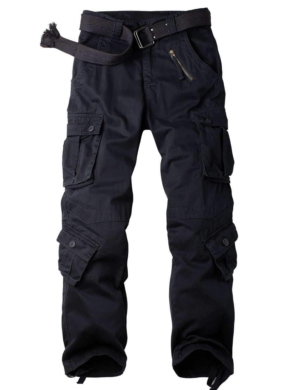 AKHIKING women's cargo pants front view showing eight pockets for organized gear.