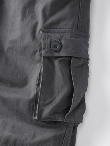 AKHIKING women's cargo pants gray comfortable fit for hiking and travel