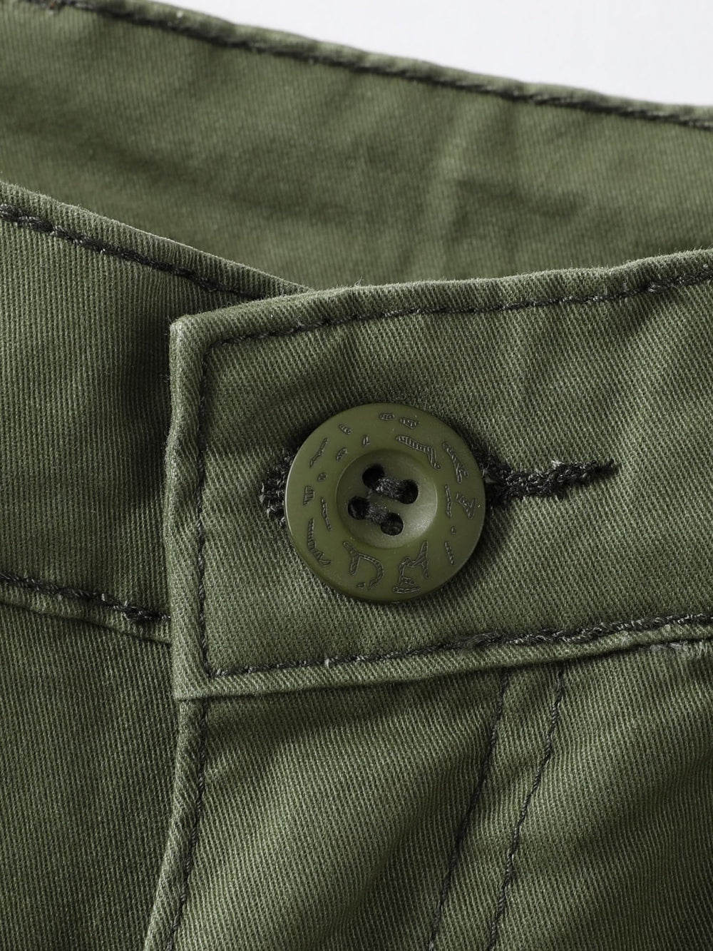 AKHIKING women's cargo pants green hem drawstring for adjustable fit against wind