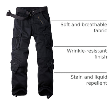AKHIKING women's cargo pants hem with drawstring adjuster for wind protection.