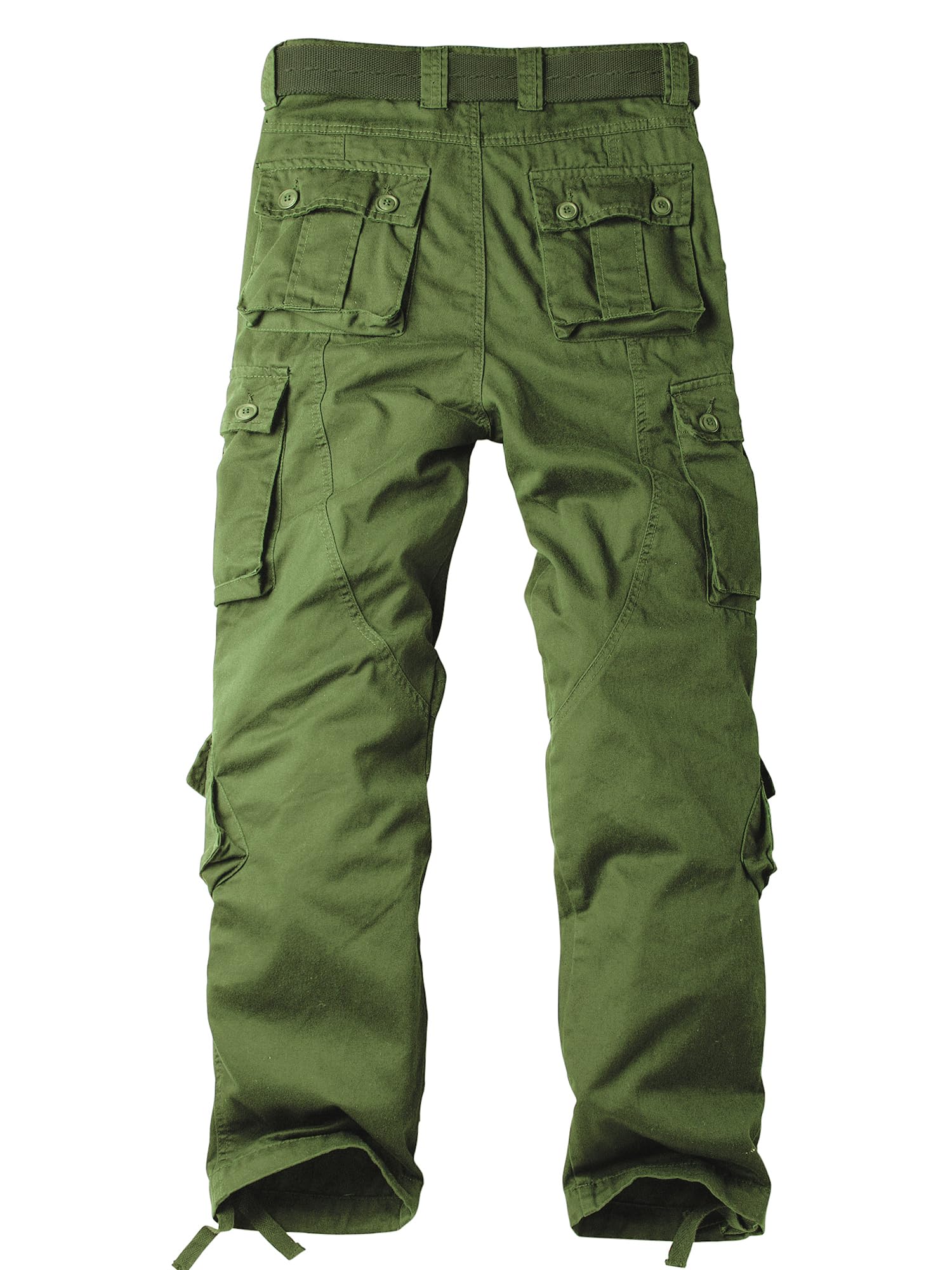 AKHIKING women's cargo pants pocket-detail green highlighting eight-pocket design for gear