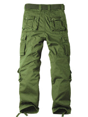 AKHIKING women's cargo pants pocket-detail green highlighting eight-pocket design for gear