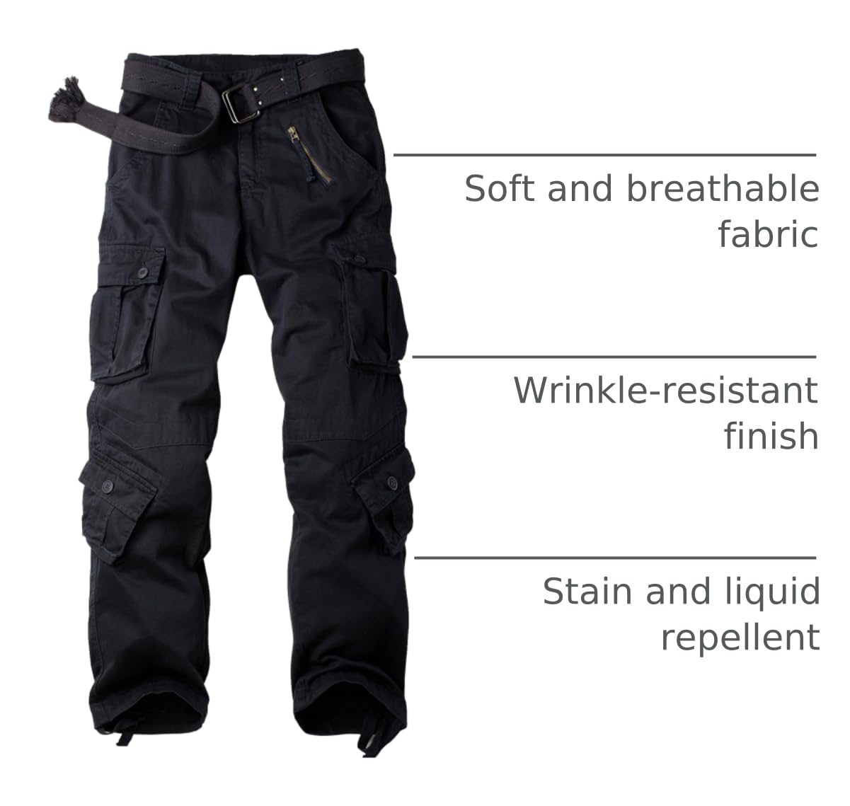 AKHIKING women's cargo pants ripstop fabric close-up underscores durability and abrasion resistance.
