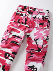 AKHIKING cargo pants ripstop texture closeup emphasizing durable fabric and stitching.