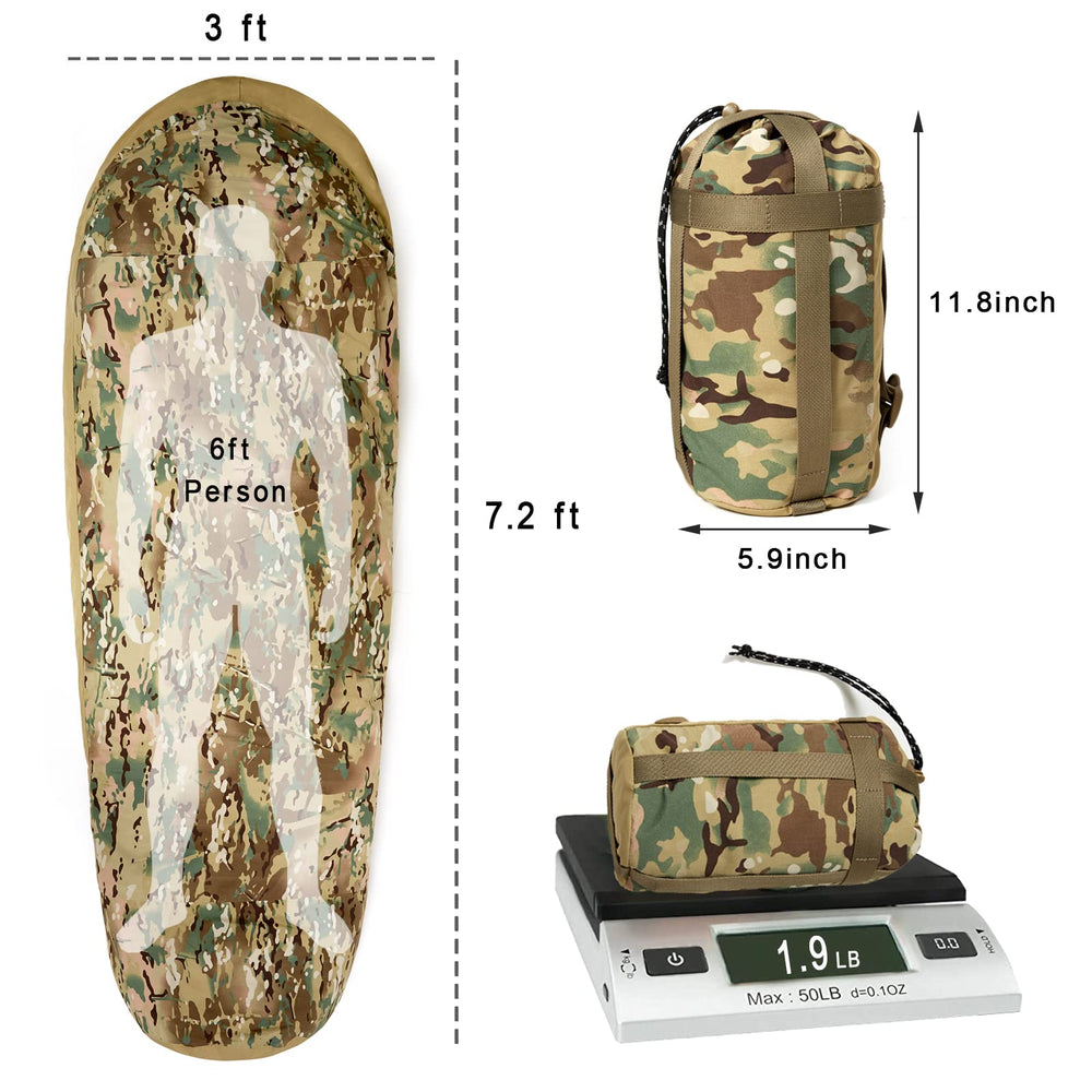 Akmax.cn bivy cover three-layer nylon enhances windproof, breathable protection in harsh conditions
