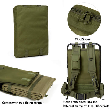 Akmax MT camp mat rolled for storage and quick packing after a trip.