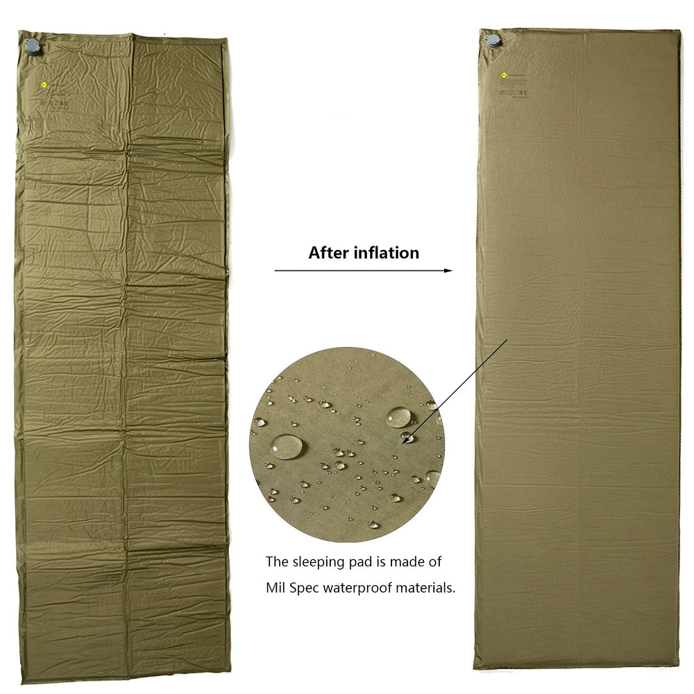 Akmax MT camp mat waterproof nylon construction withstands rough outdoor weather.
