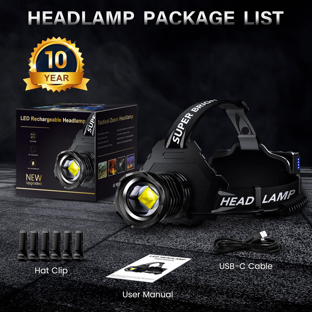 AKNEAR headlamp waterproof rainstorm design for challenging weather