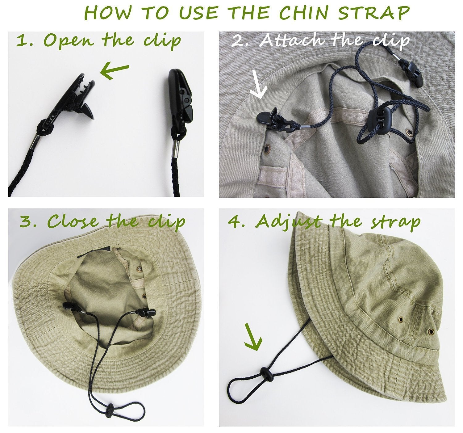 AKOAK cap retainer windproof keeps headwear in place on windy days.