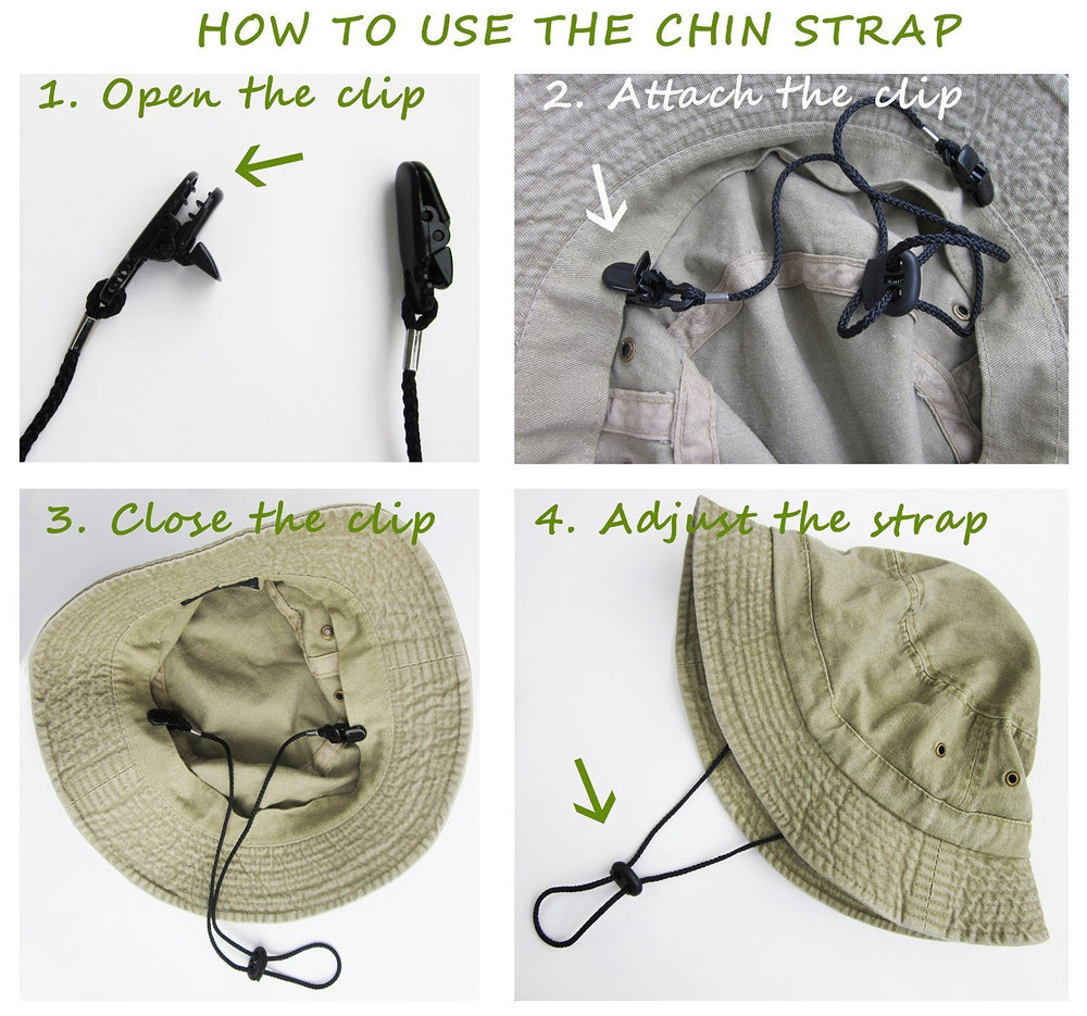 AKOAK cap retainer windproof keeps headwear in place on windy days.