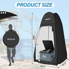 AKOZLIN privacy tent with ventilation windows for breathable comfort.