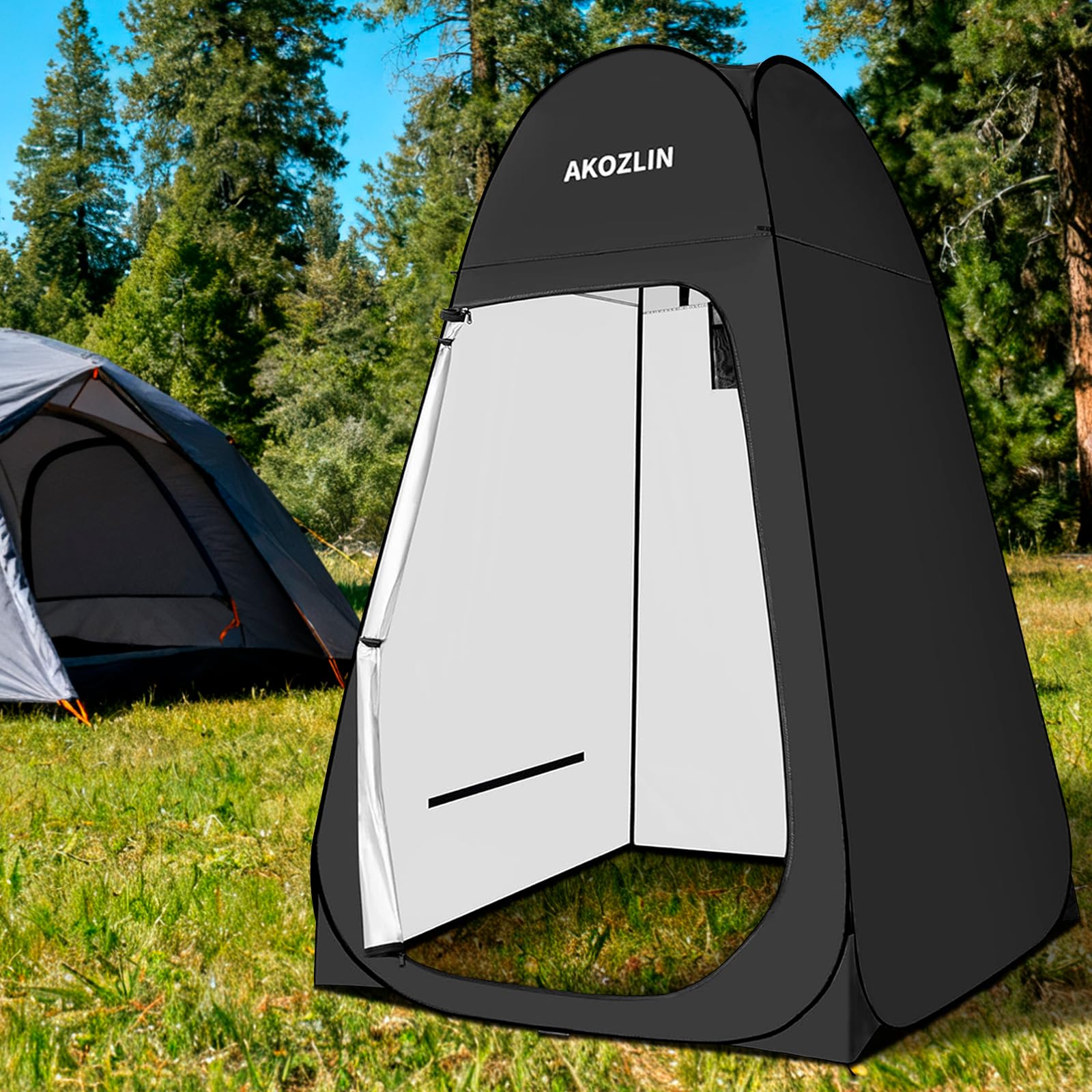 AKOZLIN UPF 50+ waterproof fabric offers sun and rain protection