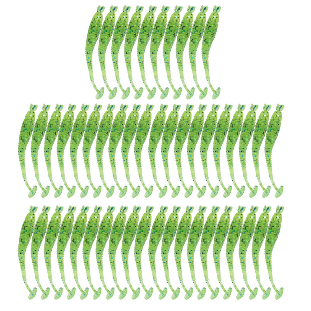 Akozon 50pc fishing lures pack highlights value and variety.