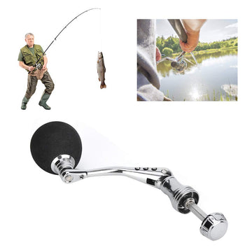 Akozon CNC metal reel handle highlighting 4-angle shaft design