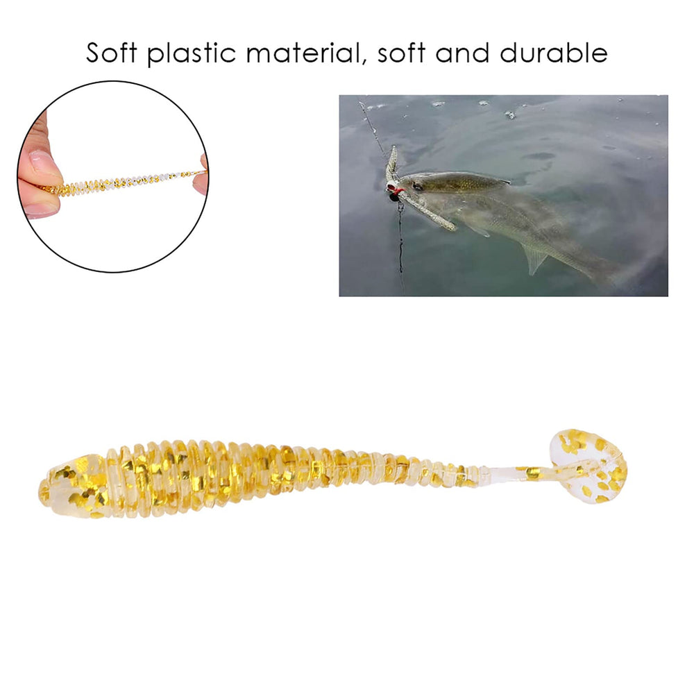 Akozon Compact Lightweight Lures; easy to cast from shore or boat.